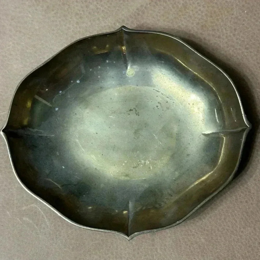 Vintage Brass Trinket Dish 7” Wide - Picture 2 of 7
